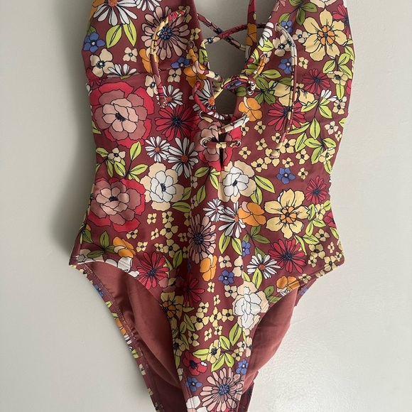 Adore Me Floral One Piece Swimsuit - Multicolor - Picture 3 of 10